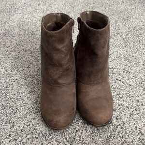 Brown Suede Ankle Boots